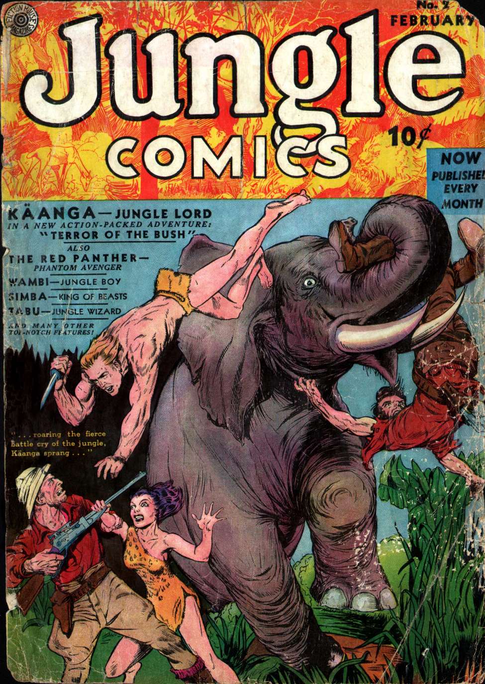 Comic Book Cover For Jungle Comics 2 (5 fiche)