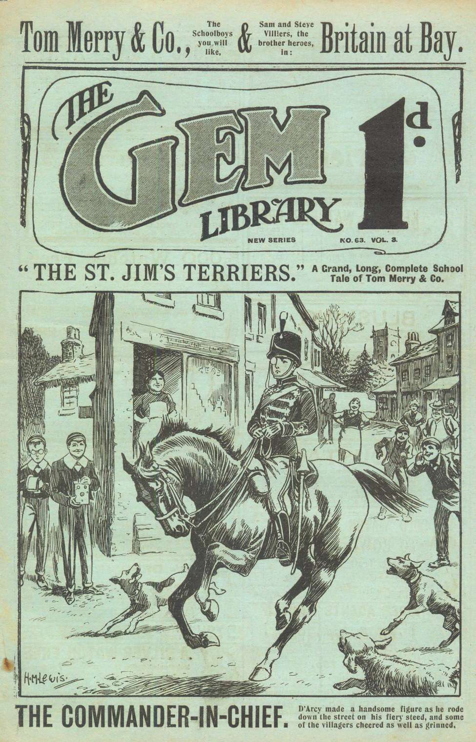 Comic Book Cover For The Gem v2 63 - The St. Jim’s Terriers