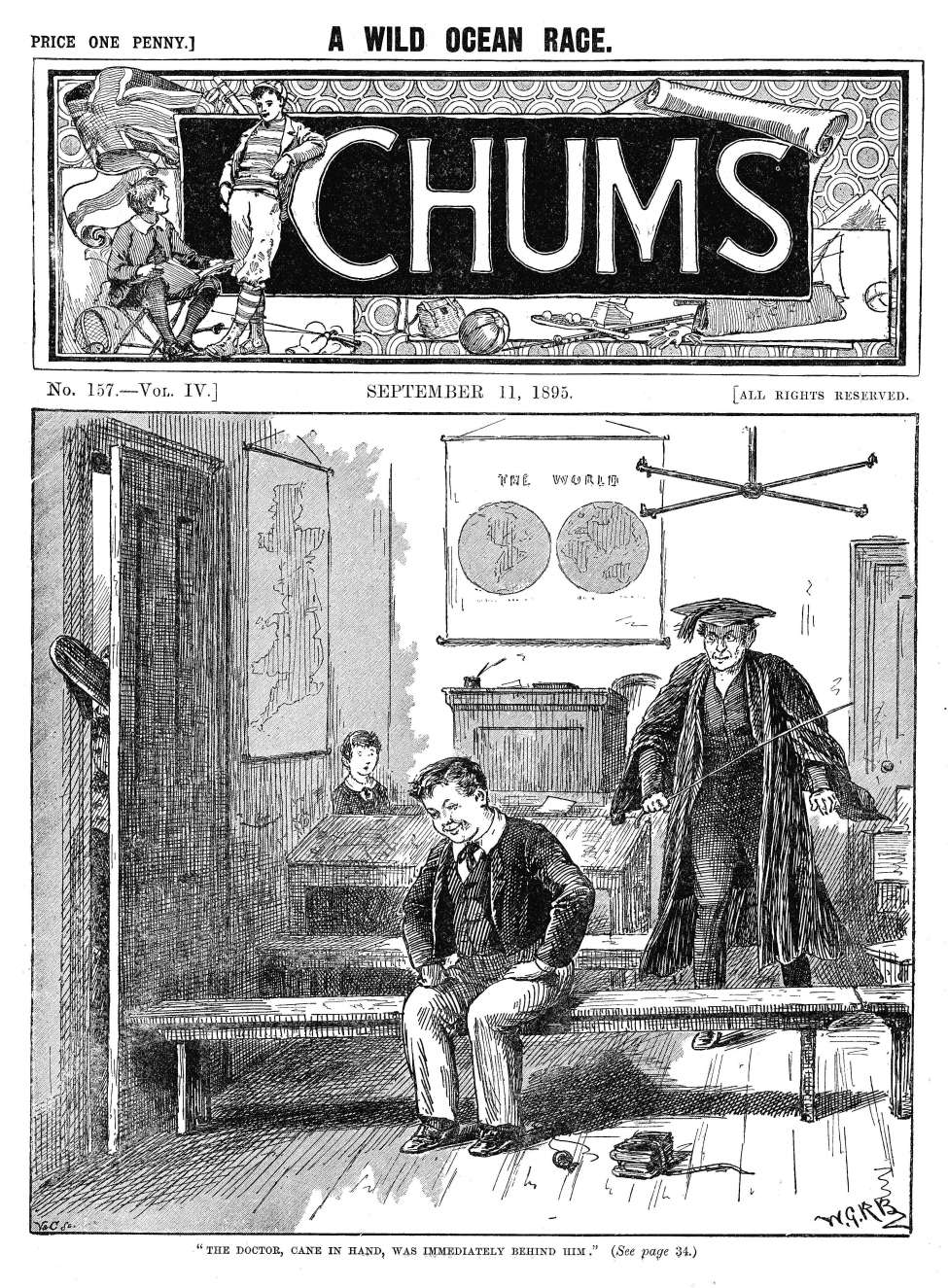 Comic Book Cover For Chums 157 - A Busy Day at Yapham