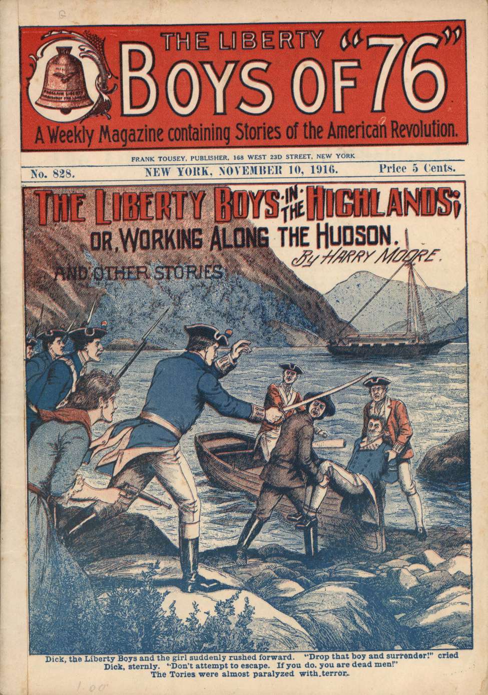 Book Cover For The Liberty Boys of 76 828 - The Liberty Boys in the Highlands