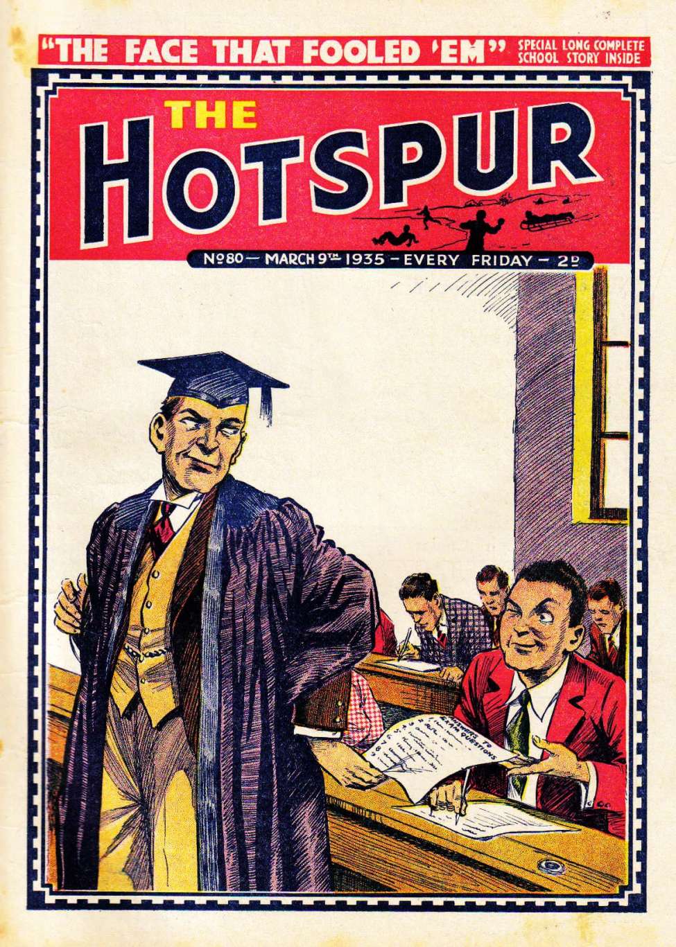 Comic Book Cover For The Hotspur 80