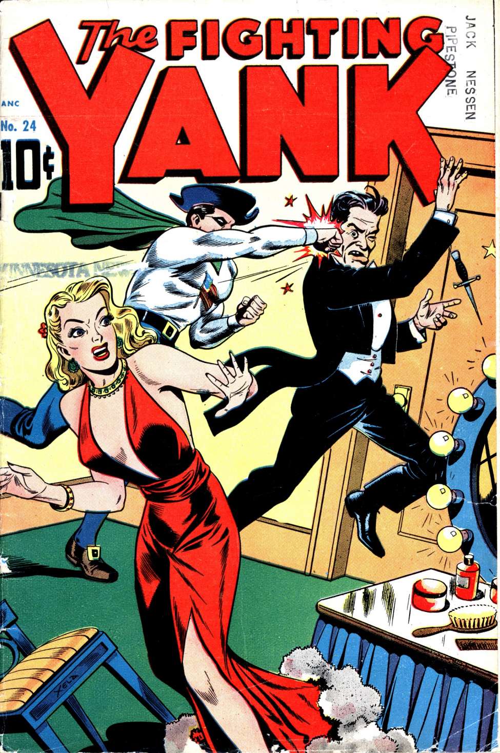 Comic Book Cover For The Fighting Yank 24