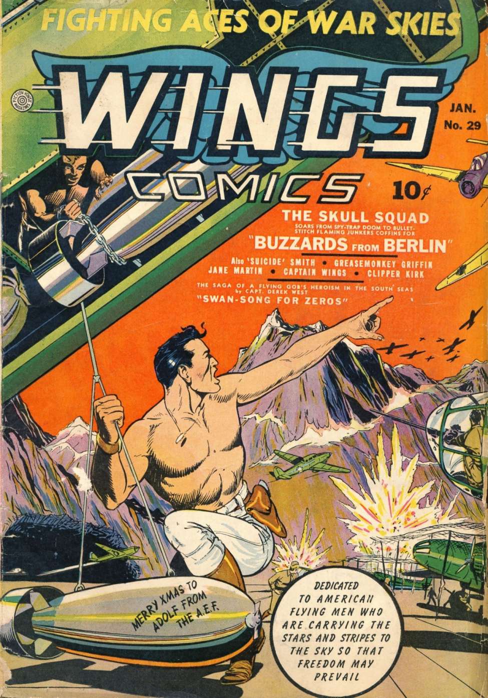 Comic Book Cover For Wings Comics 29 - Version 1