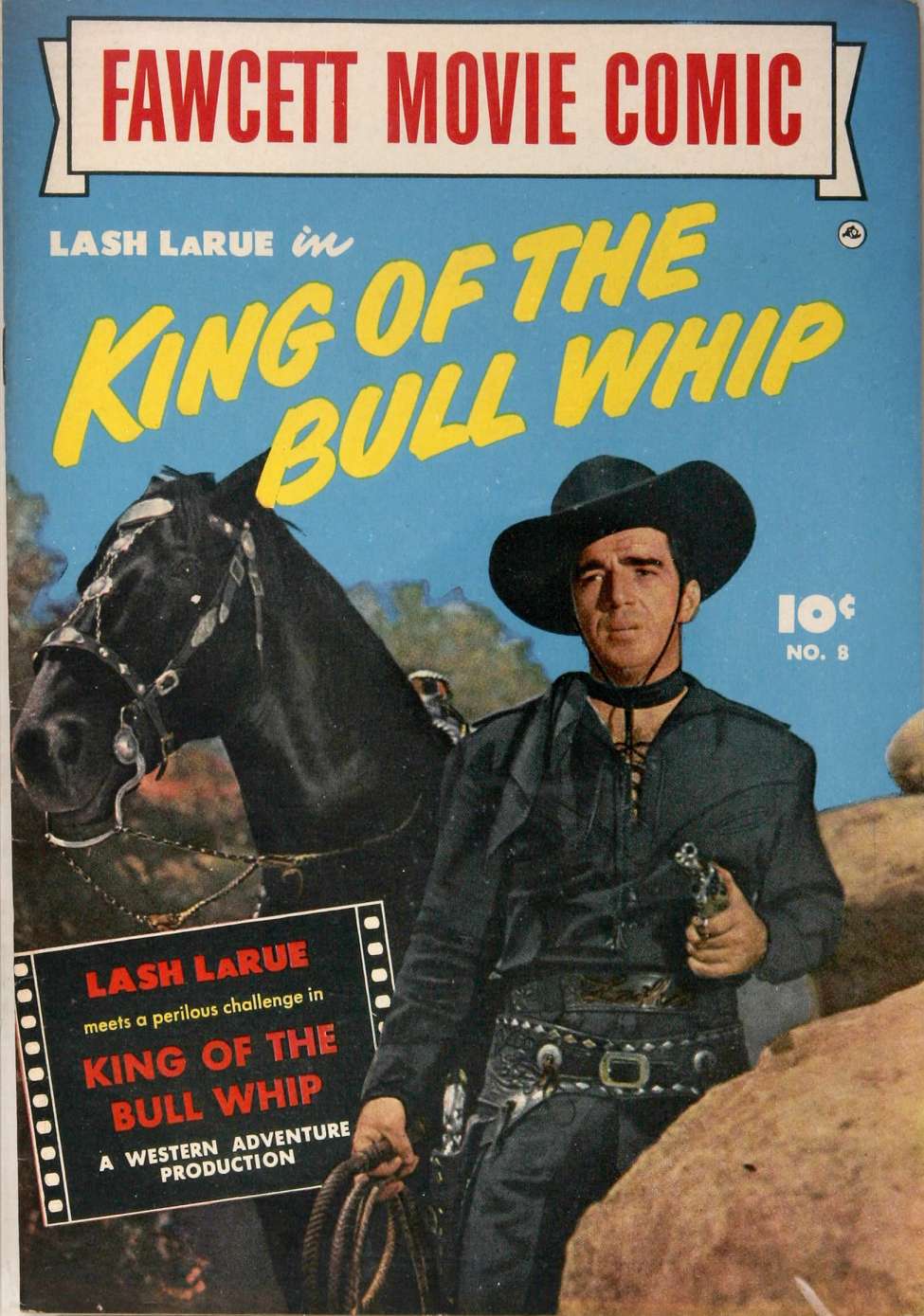 Book Cover For Fawcett Movie Comic 8 - King of the Bull Whip