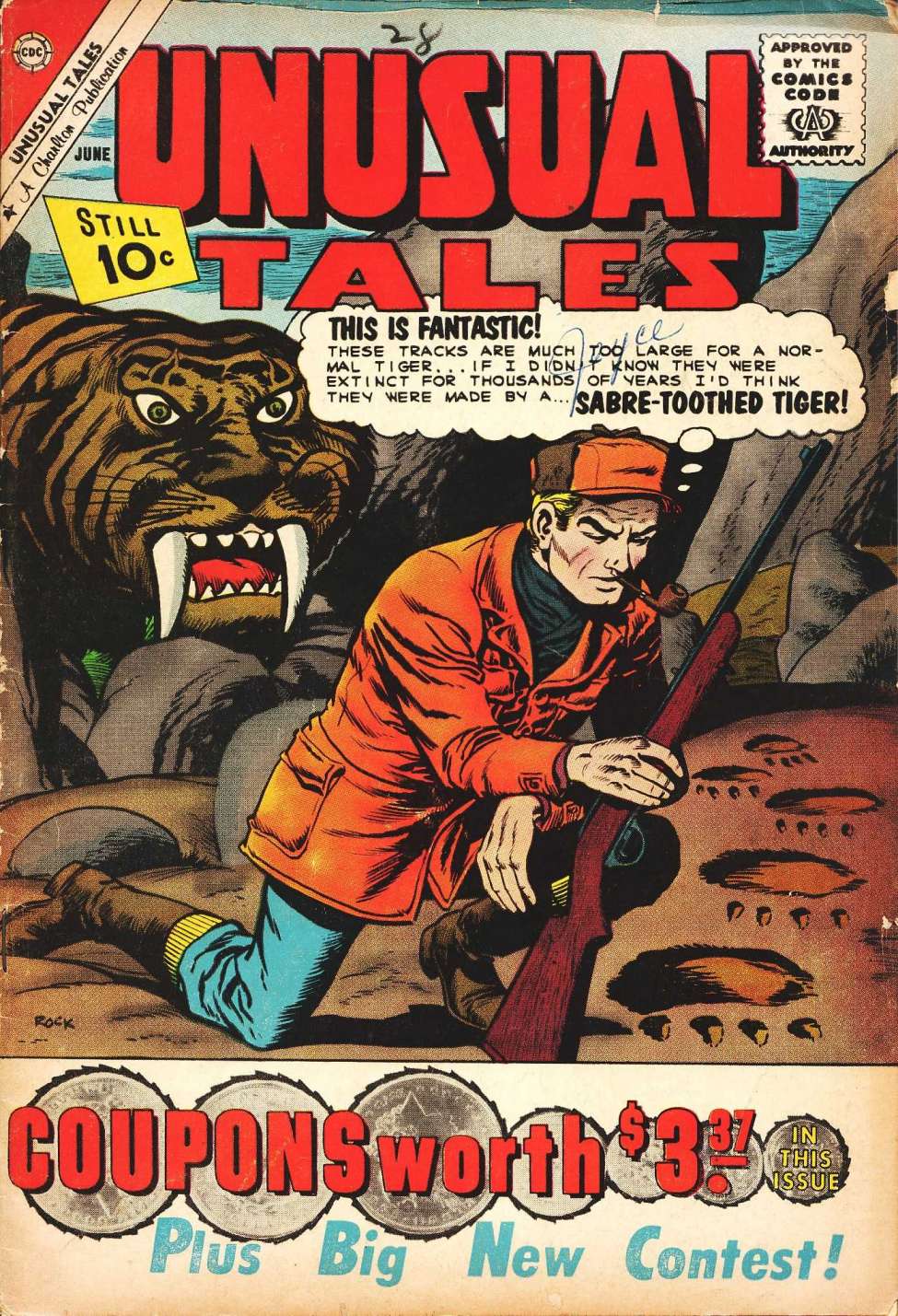 Comic Book Cover For Unusual Tales 28