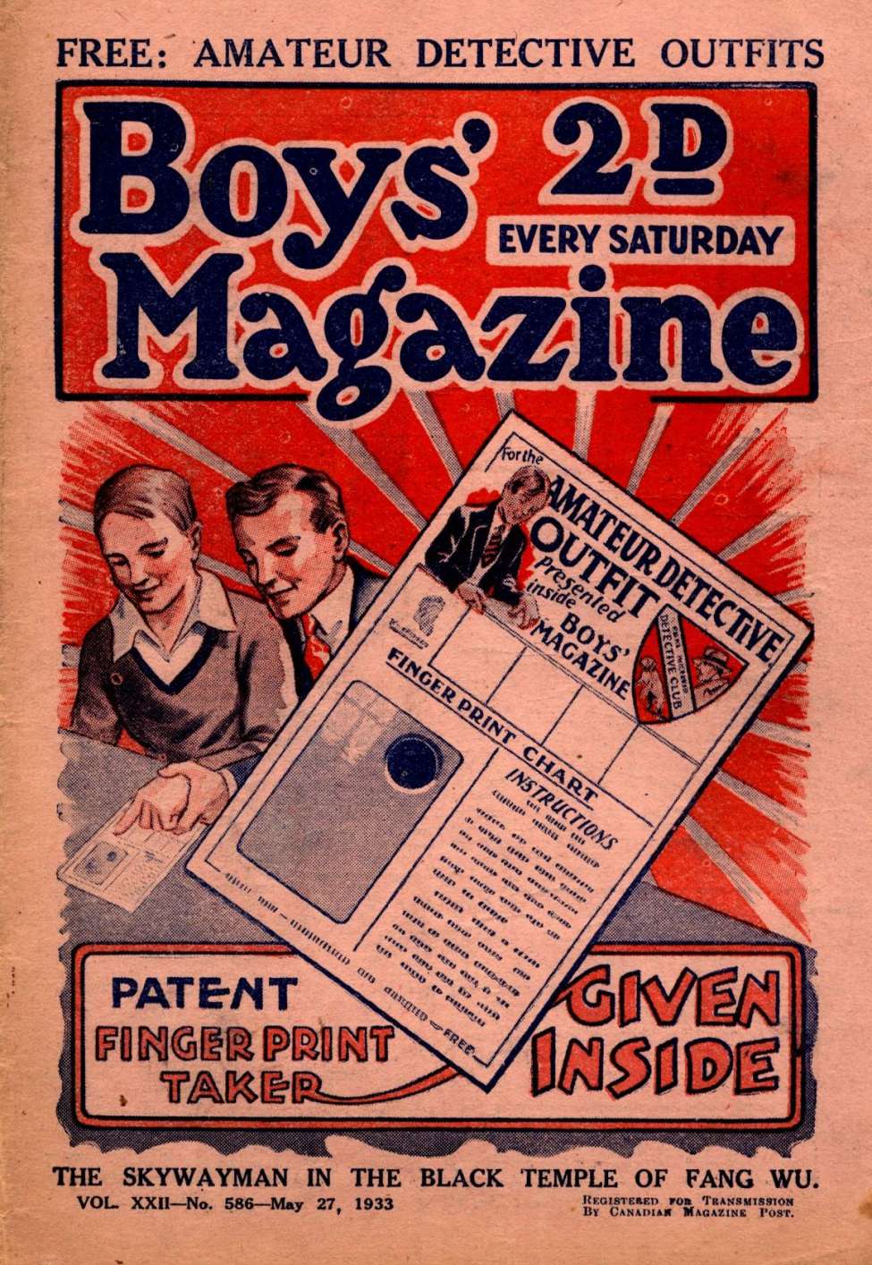 Book Cover For Boys' Magazine 586