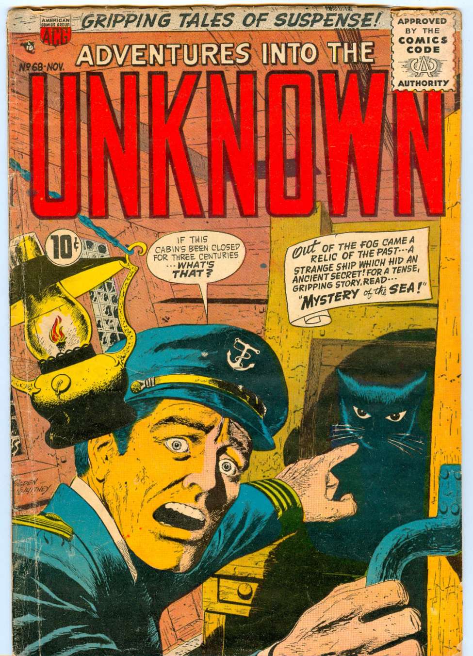 Comic Book Cover For Adventures into the Unknown 68