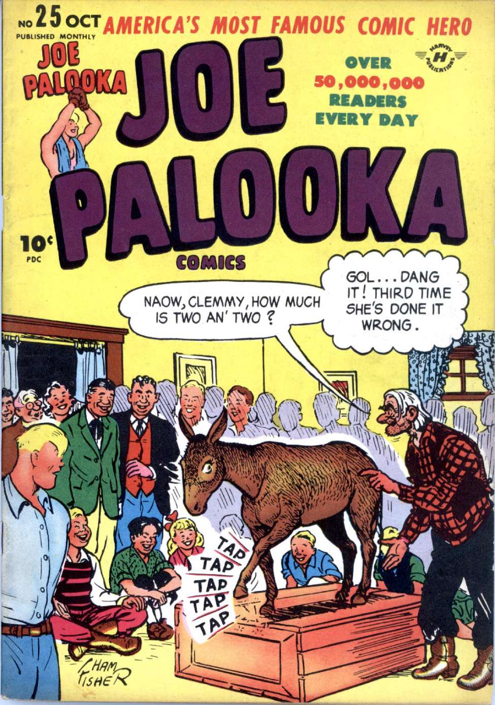 Comic Book Cover For Joe Palooka Comics 25 - Version 2