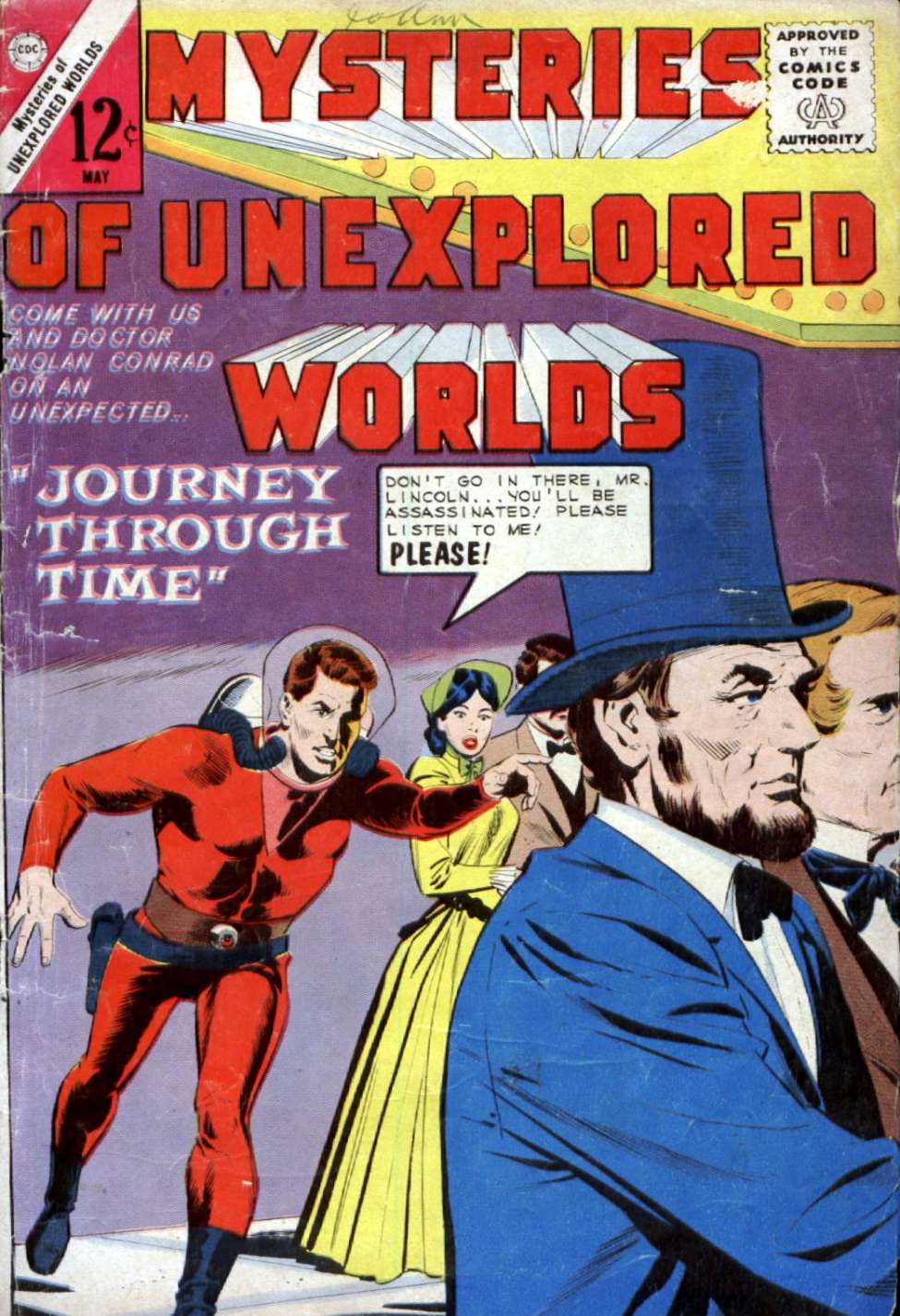 Comic Book Cover For Mysteries of Unexplored Worlds 41