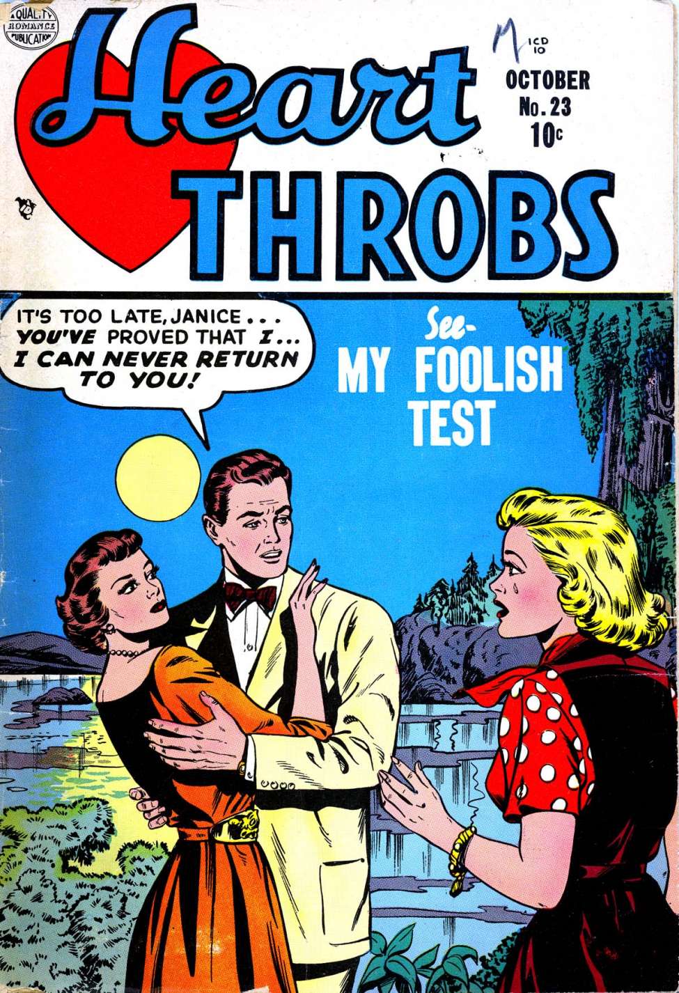 Book Cover For Heart Throbs 23