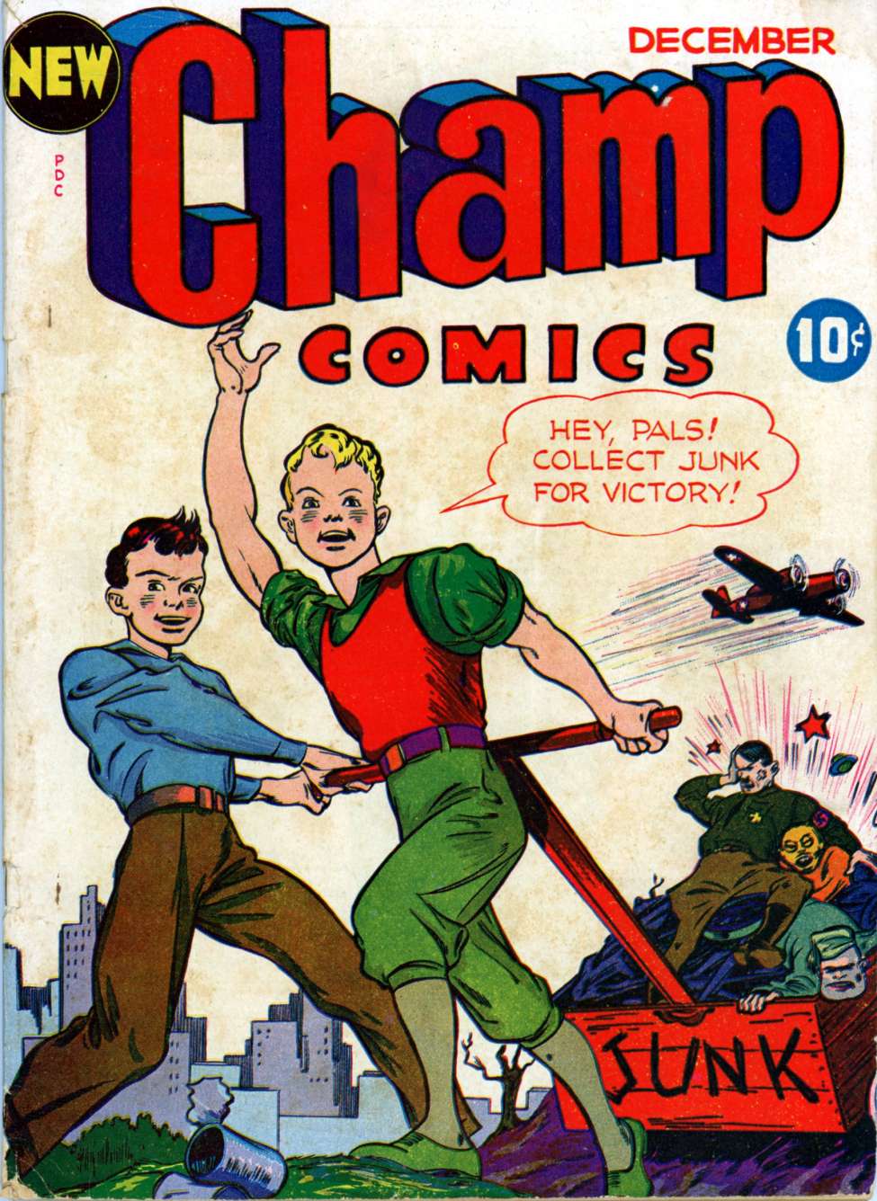 Comic Book Cover For Champ Comics 24