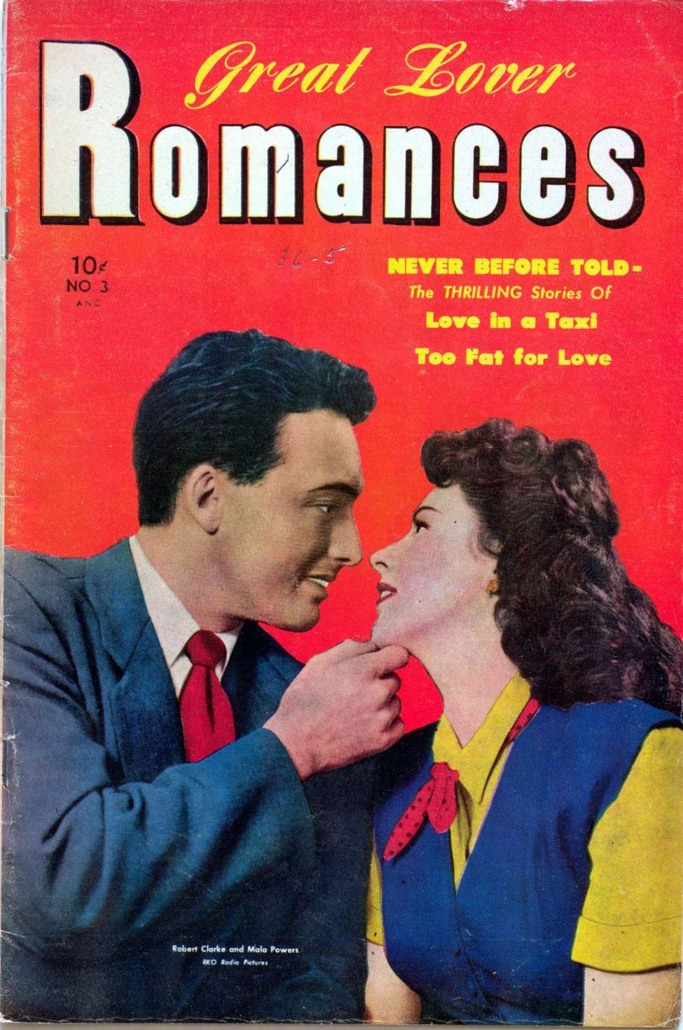 Comic Book Cover For Great Lover Romances 3