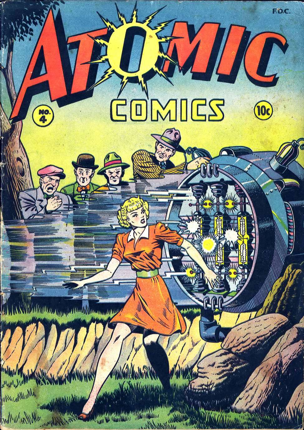 Comic Book Cover For Atomic Comics 4