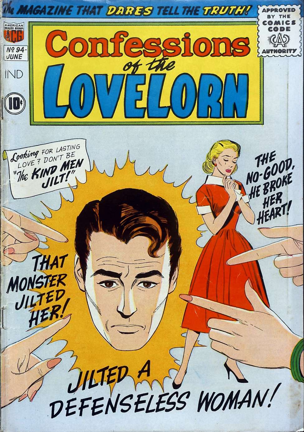 Comic Book Cover For Confessions of the Lovelorn 94