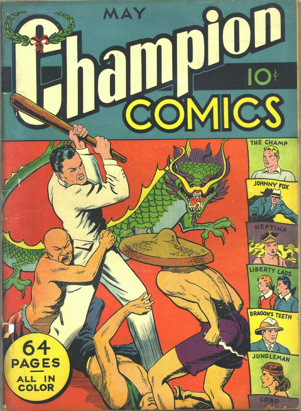 Book Cover For Champion Comics 7 - Version 1