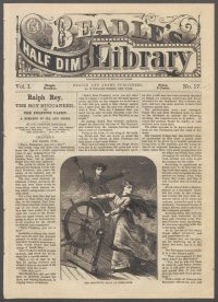 Large Thumbnail For Beadle's Half Dime Library 17 - Ralph Roy, the Boy Buccaneer