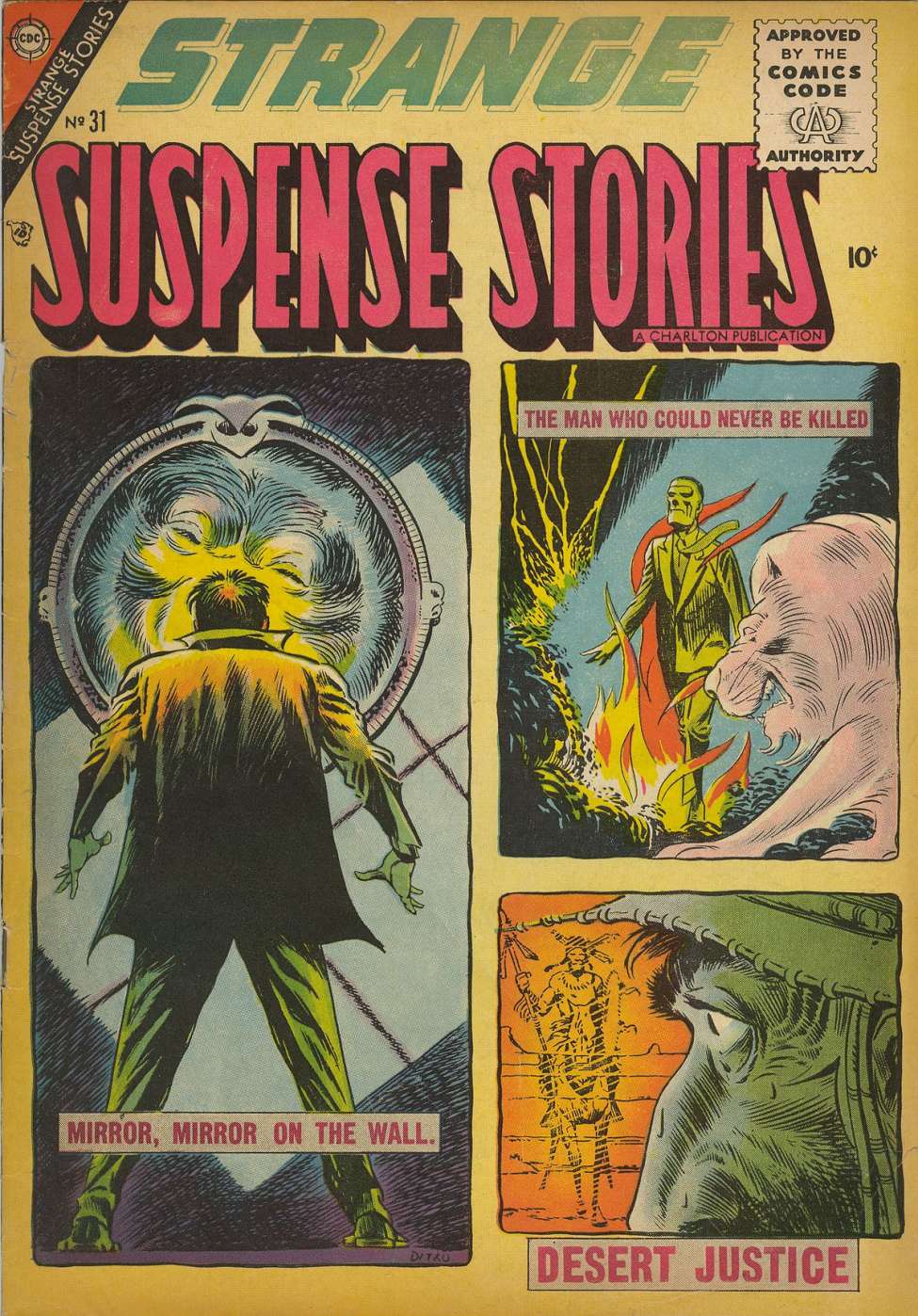 Comic Book Cover For Strange Suspense Stories 31