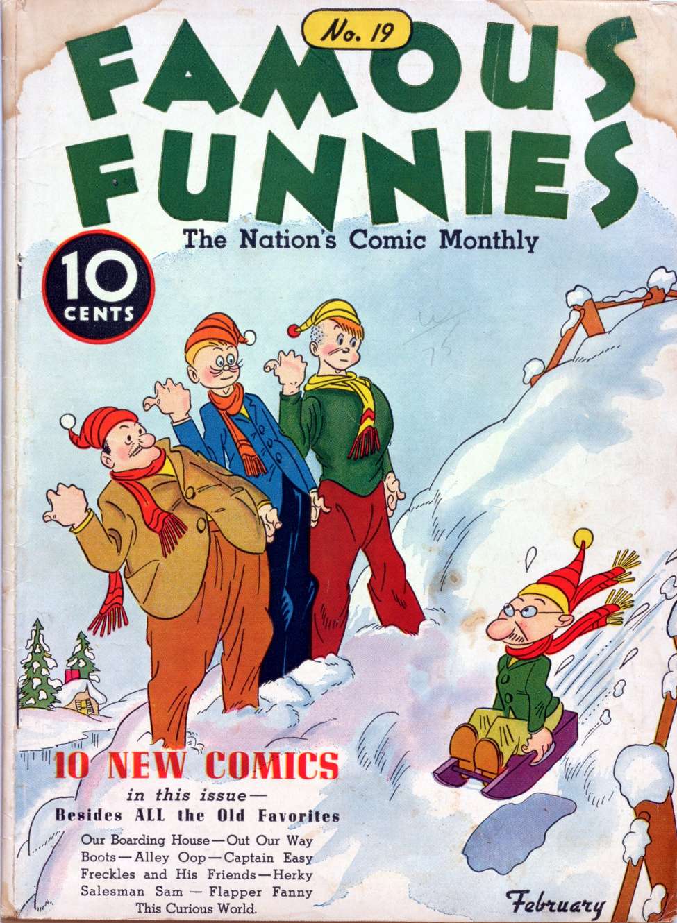Comic Book Cover For Famous Funnies 19