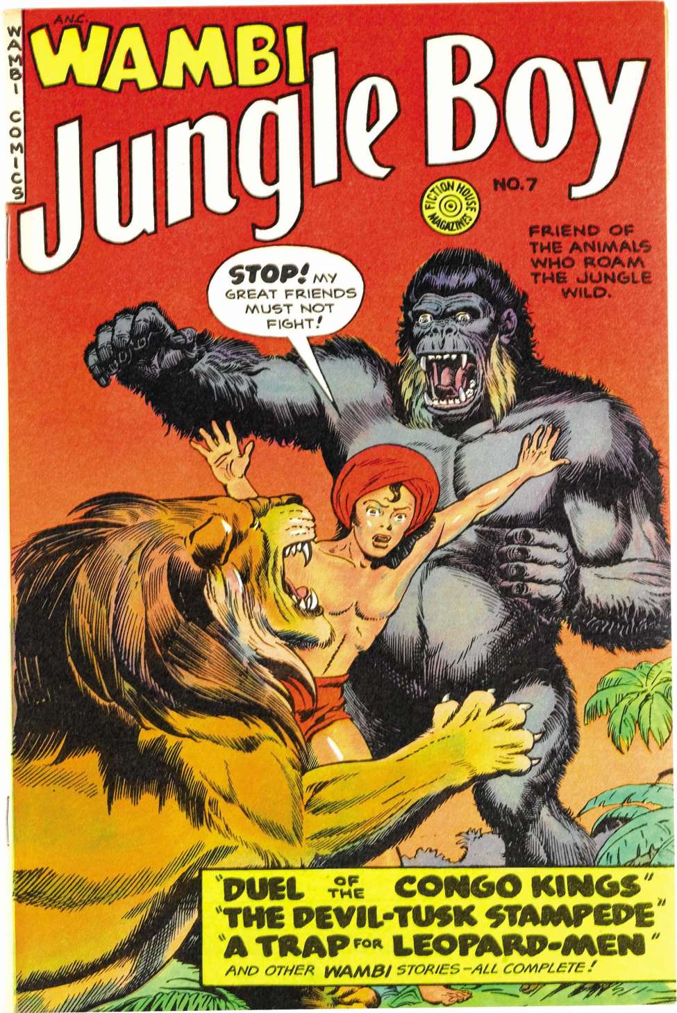 Comic Book Cover For Wambi, Jungle Boy 7