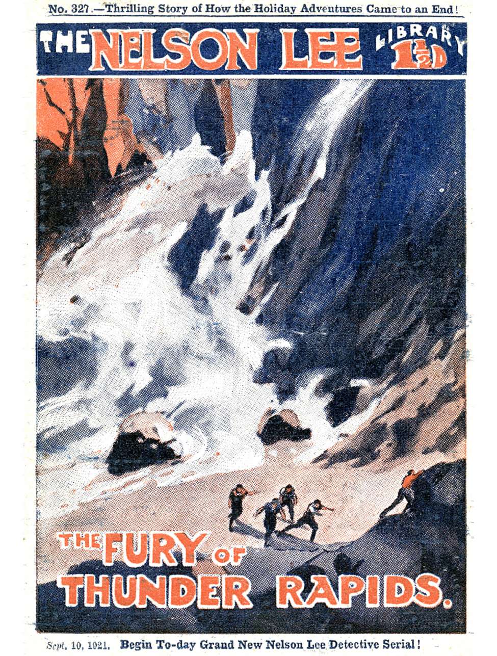 Book Cover For Nelson Lee Library s1 327 - The Fury of Thunder Rapids