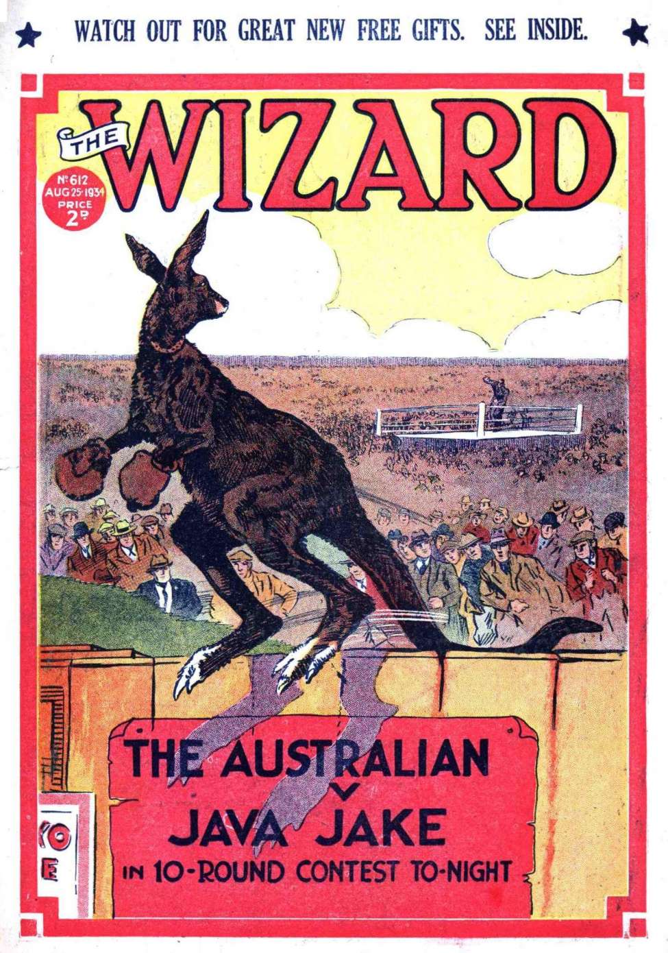 Comic Book Cover For The Wizard 612