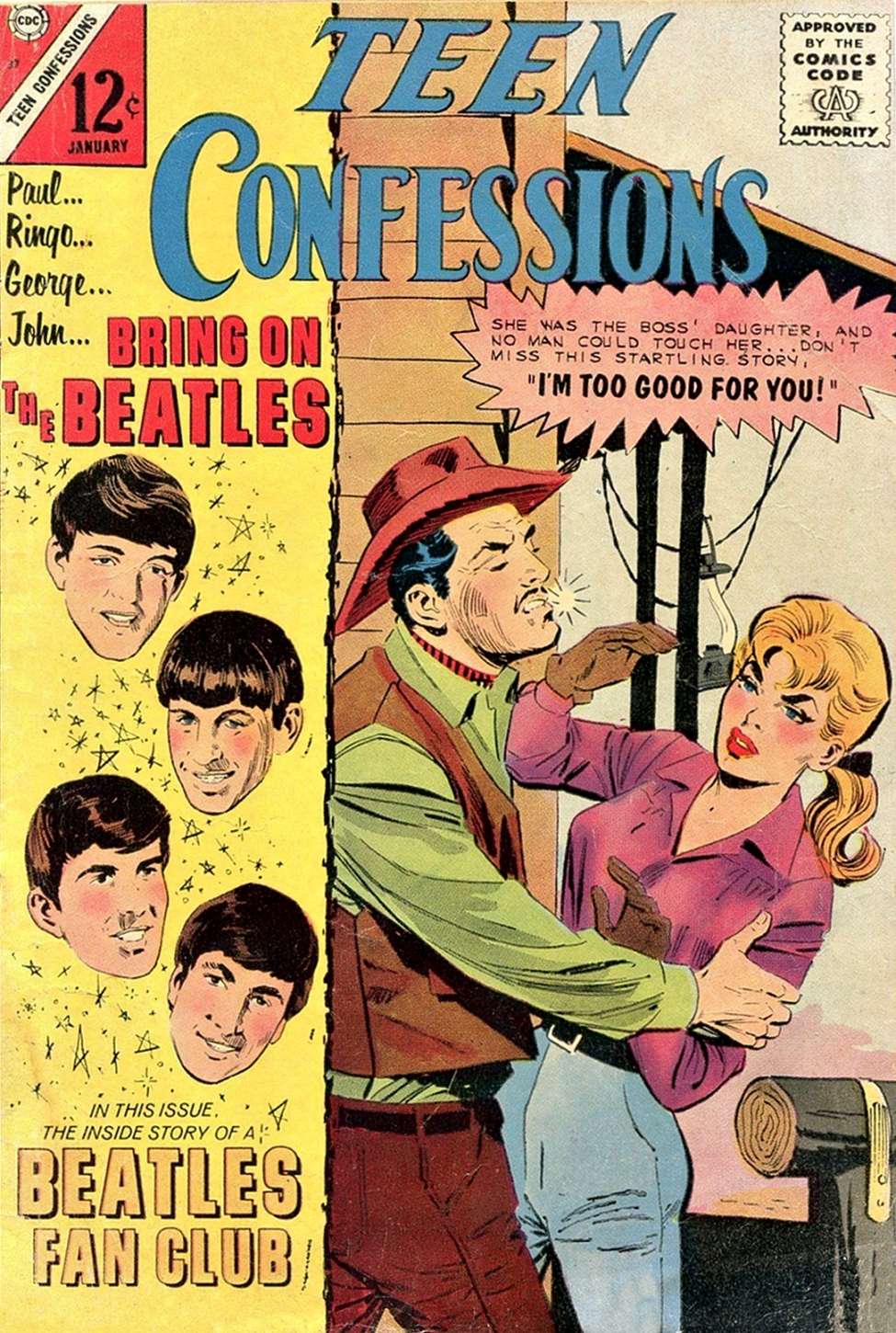 Comic Book Cover For Teen Confessions 37