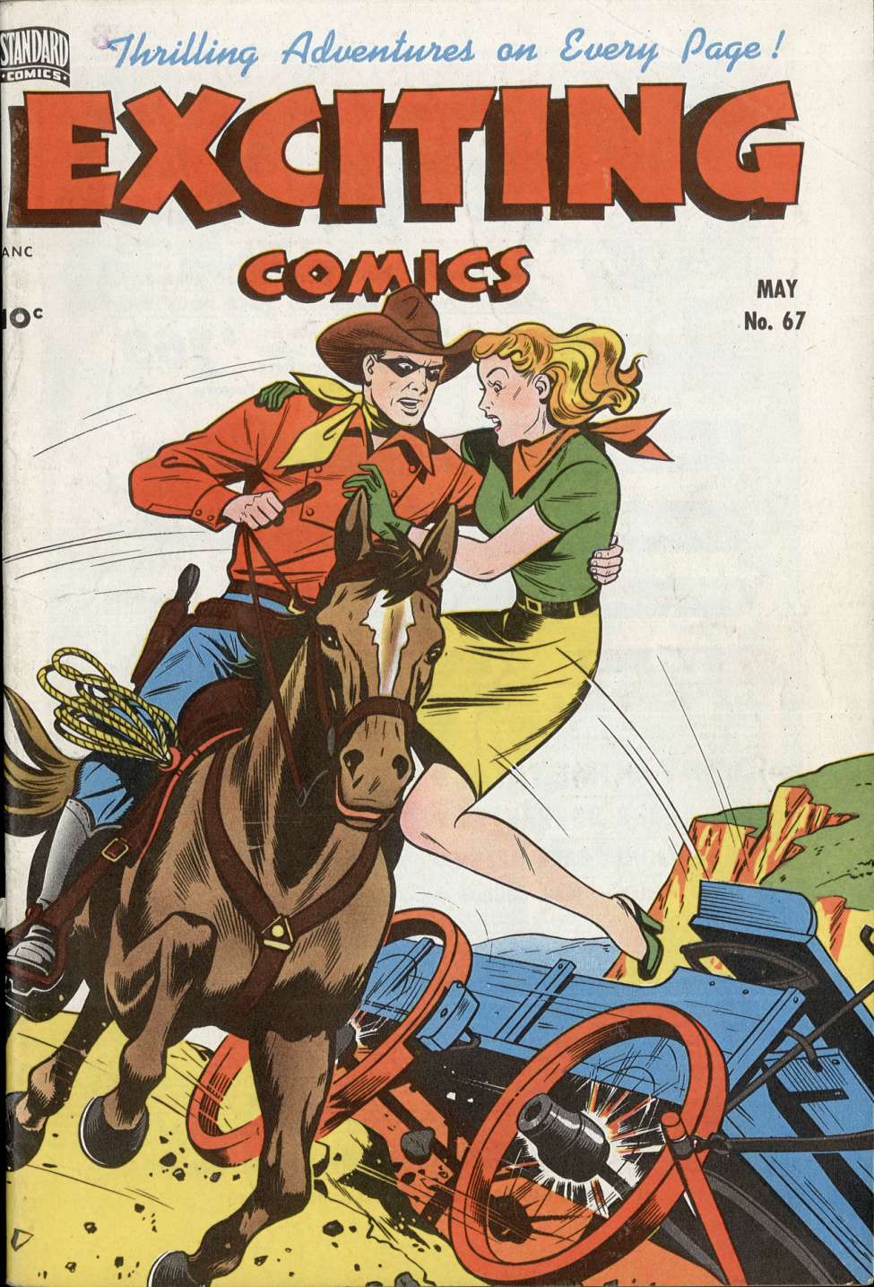 Comic Book Cover For Exciting Comics 67