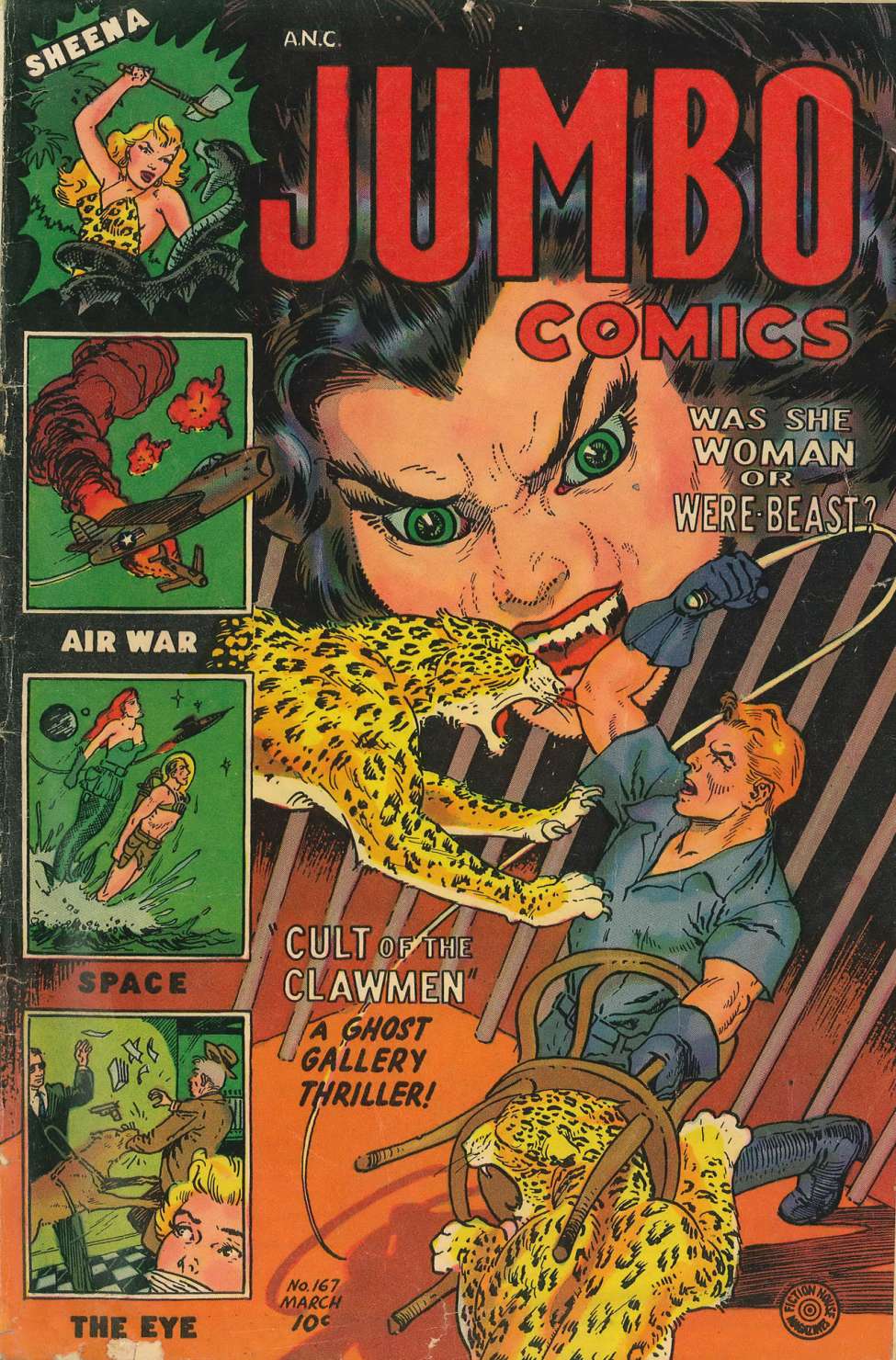 Comic Book Cover For Jumbo Comics 167