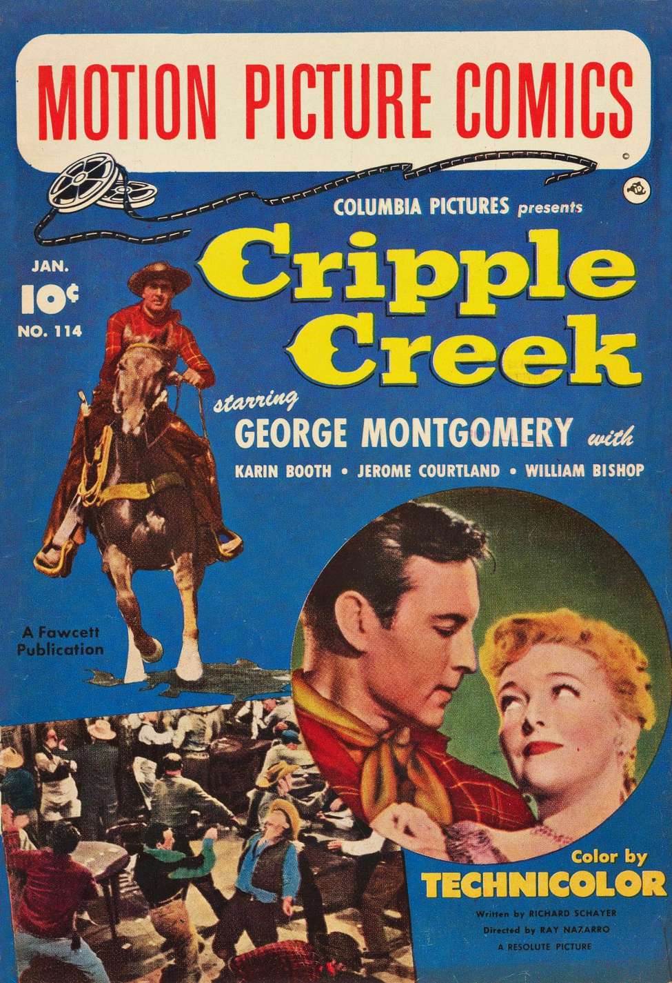 Comic Book Cover For Motion Picture Comics 114 Cripple Creek