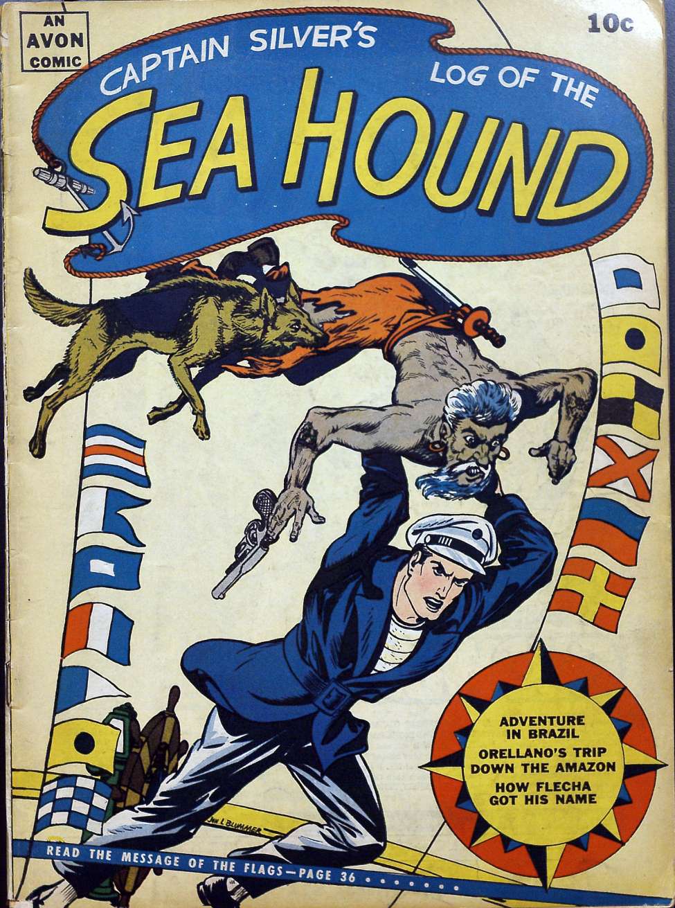 Comic Book Cover For The Sea Hound