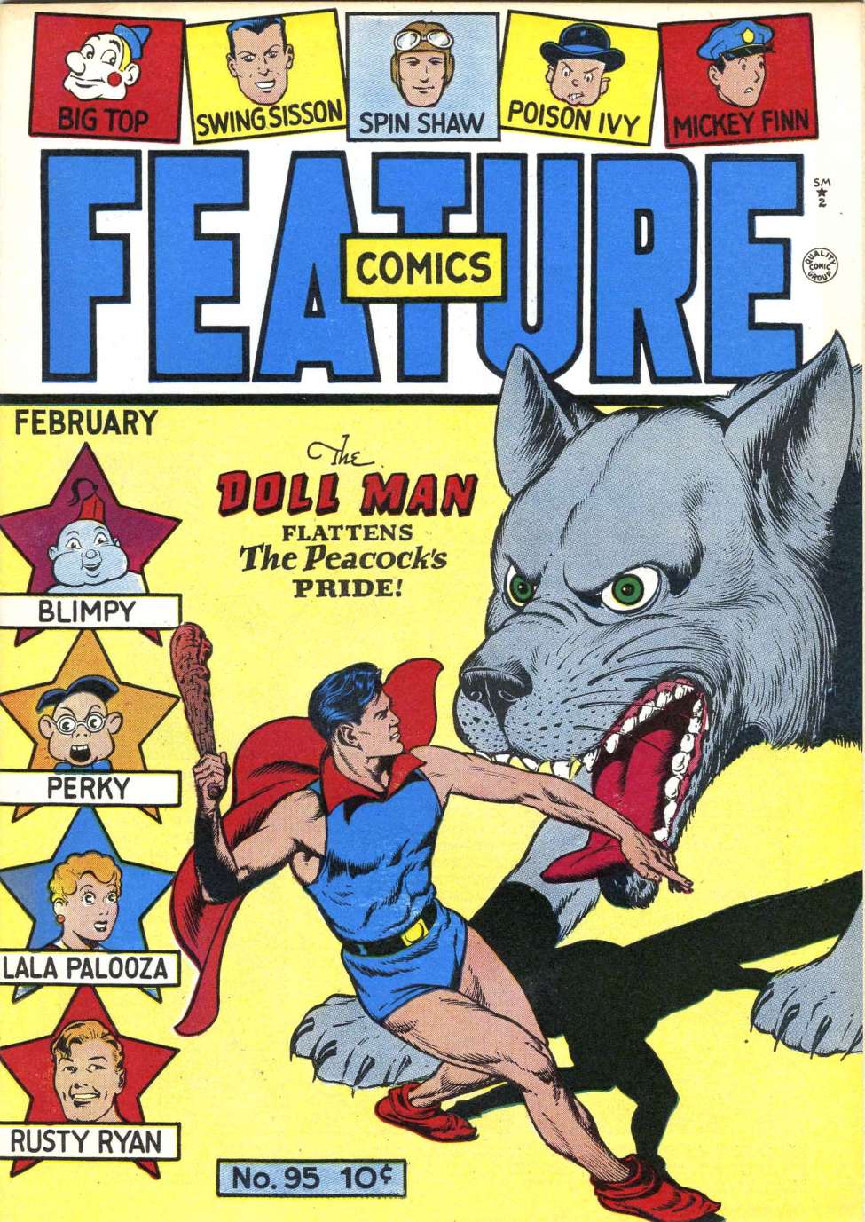 Comic Book Cover For Feature Comics 95