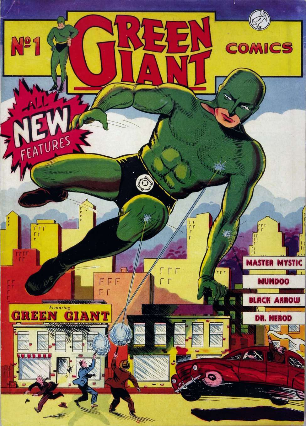 Comic Book Cover For Pelican Publications - Green Giant Comics 1 (fiche)