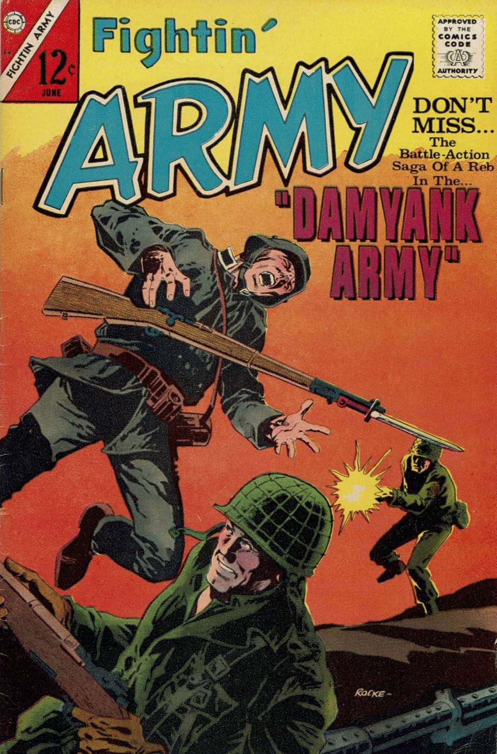 Book Cover For Fightin' Army 74