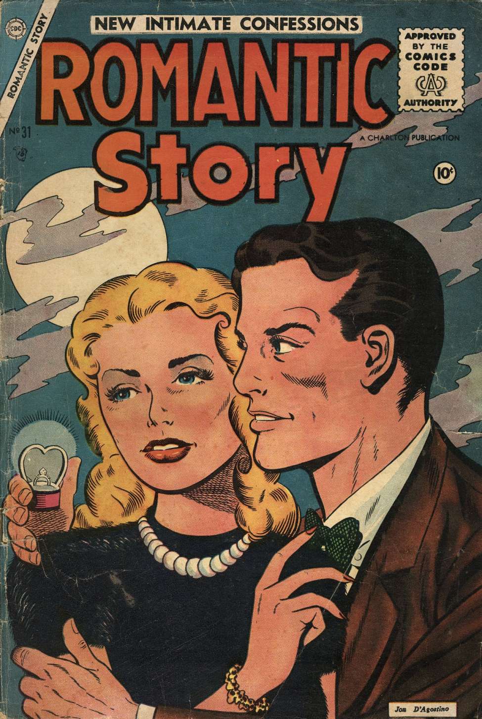Comic Book Cover For Romantic Story 31