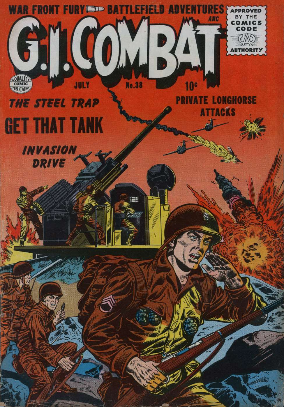 Comic Book Cover For G.I. Combat 38