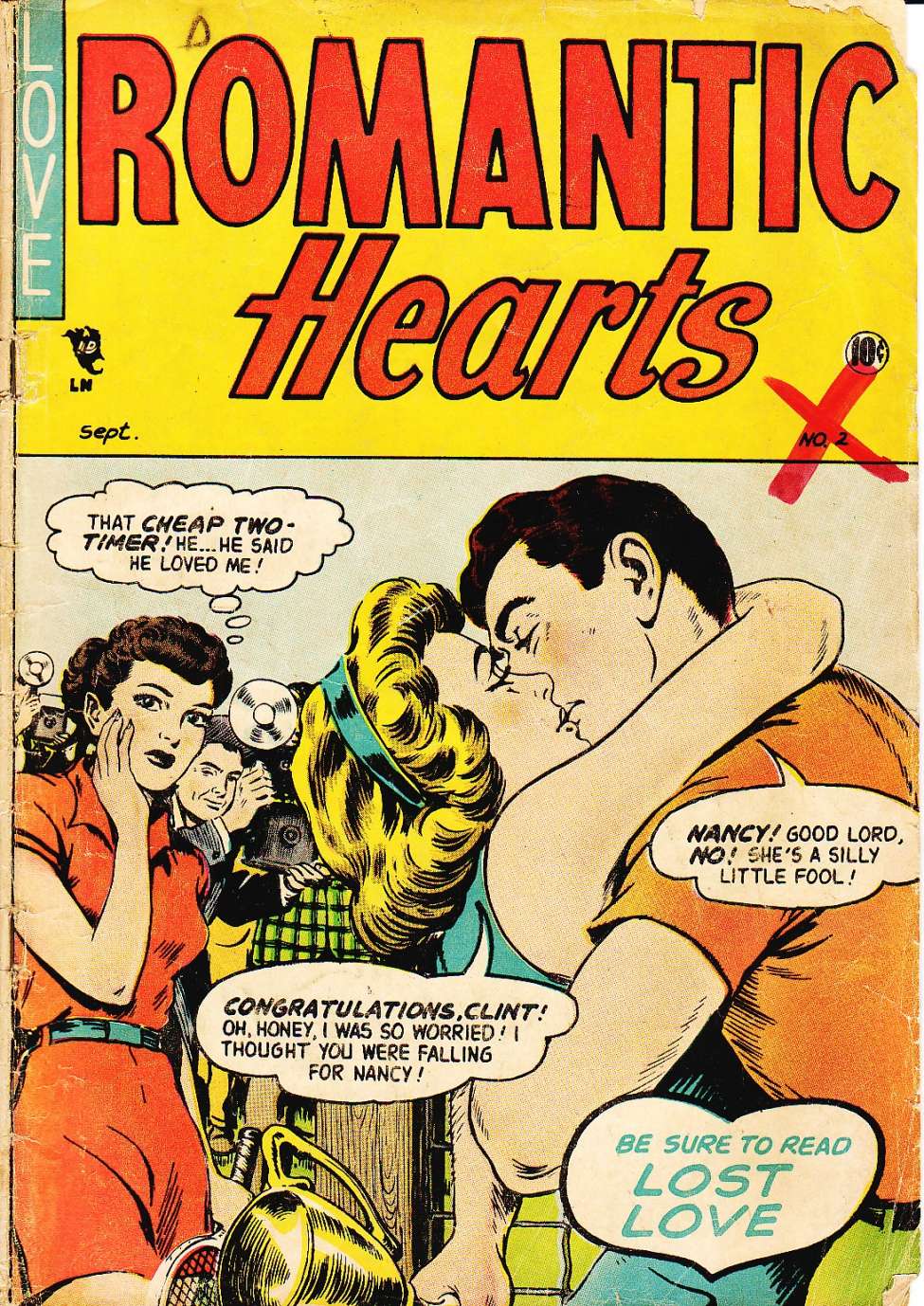 Comic Book Cover For Romantic Hearts v2 2 - Version 1