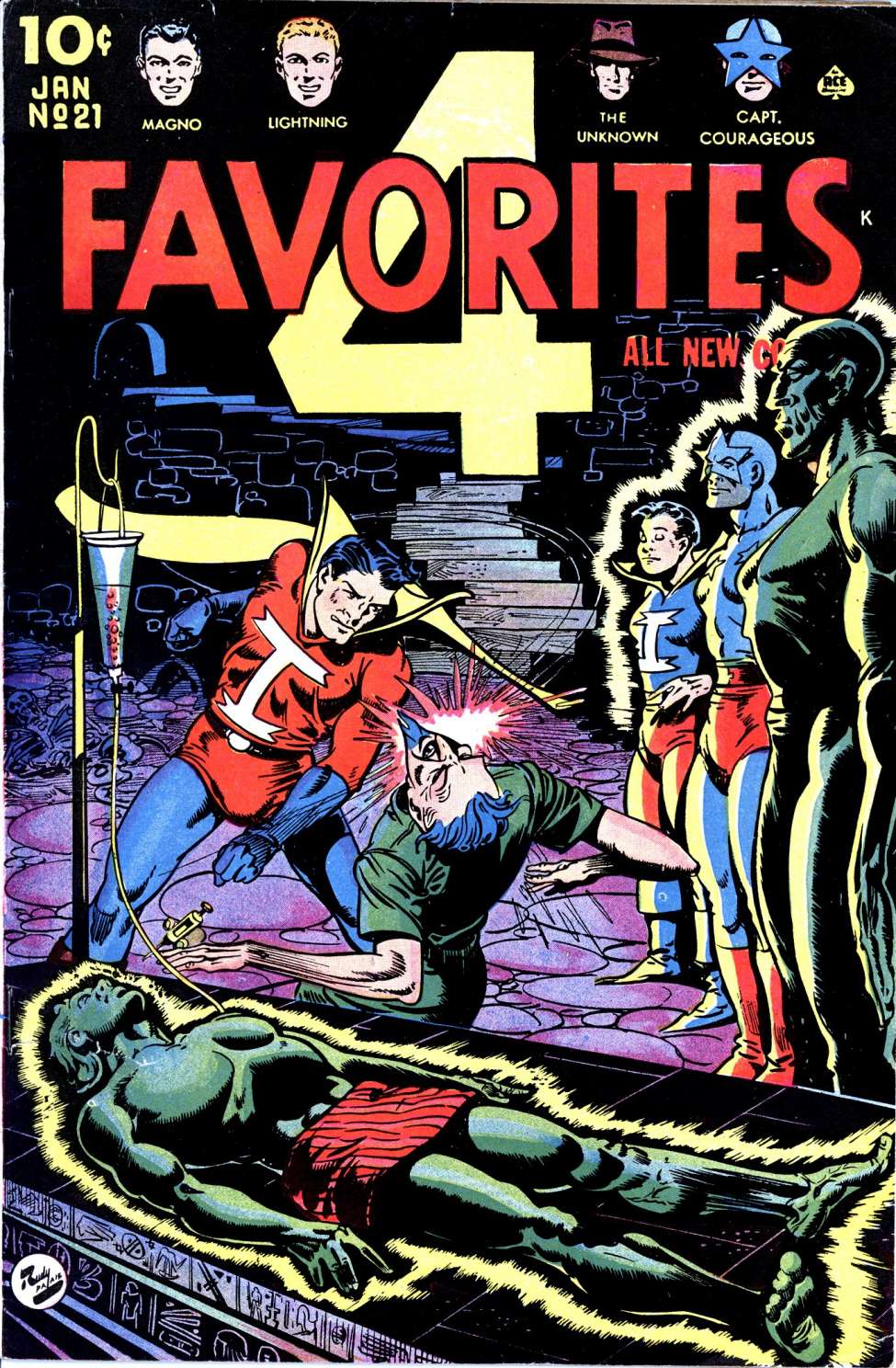 Comic Book Cover For Four Favorites 21 (alt) - Version 2