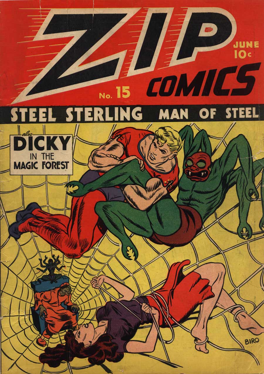 Comic Book Cover For Zip Comics 15
