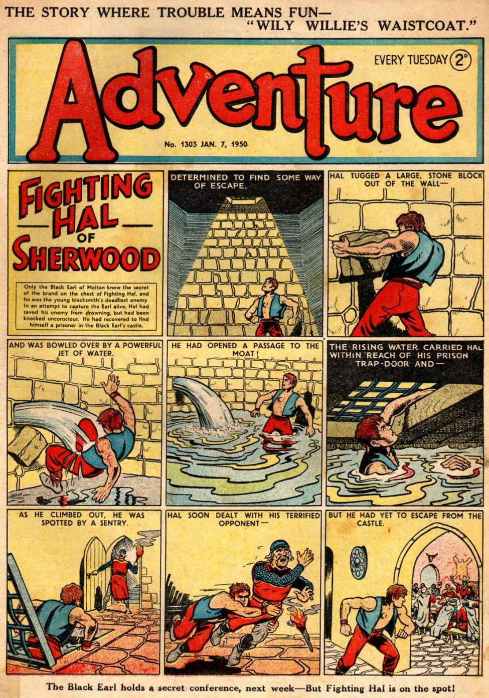 Comic Book Cover For Adventure 1303