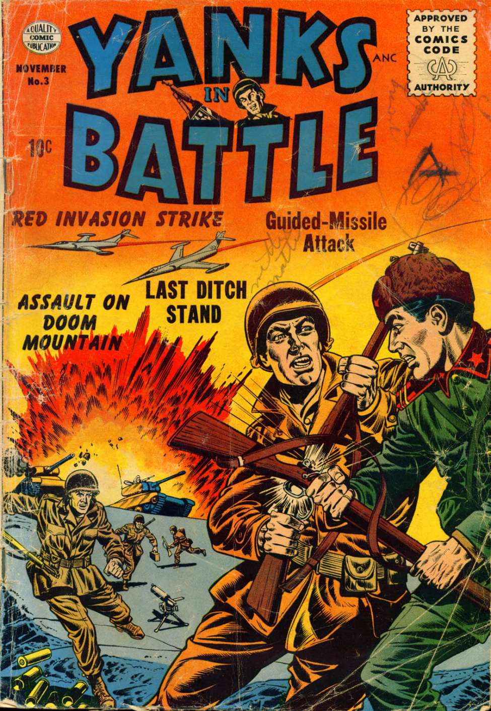 Comic Book Cover For Yanks In Battle 3