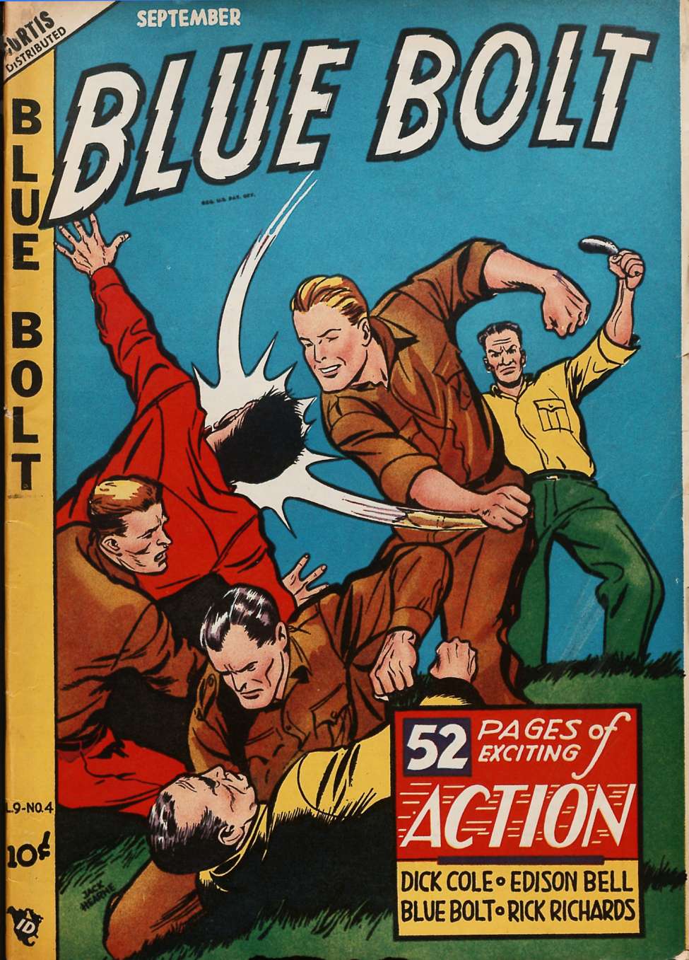 Comic Book Cover For Blue Bolt v9 4