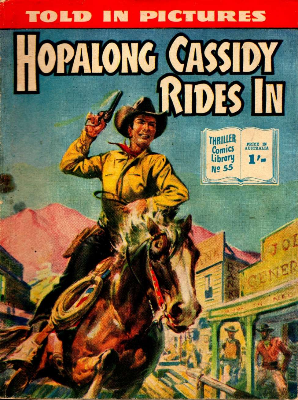 Book Cover For Thriller Comics Library 55 - Hopalong Cassidy Rides In