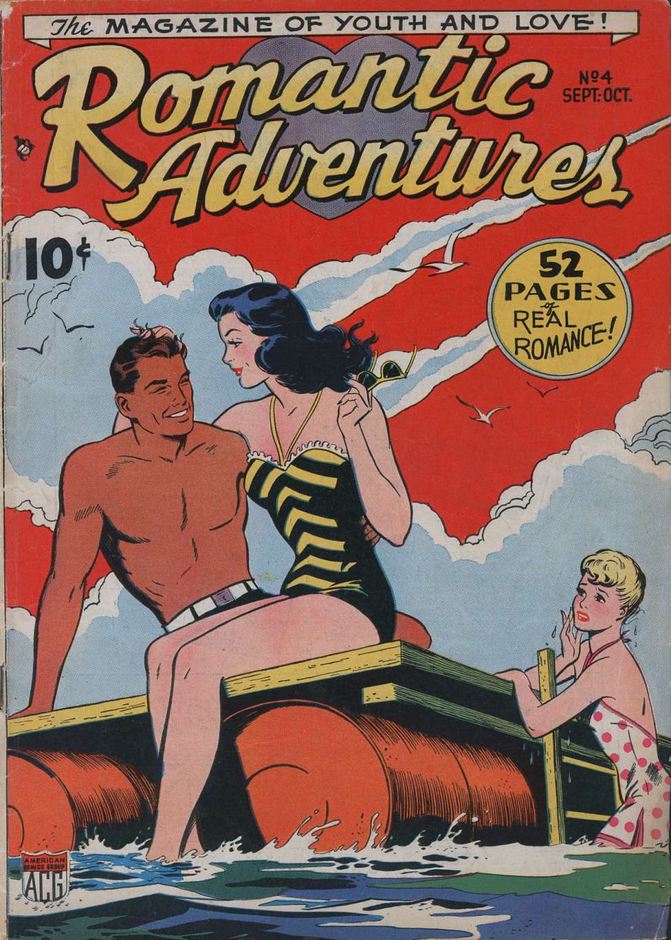 Comic Book Cover For Romantic Adventures 4