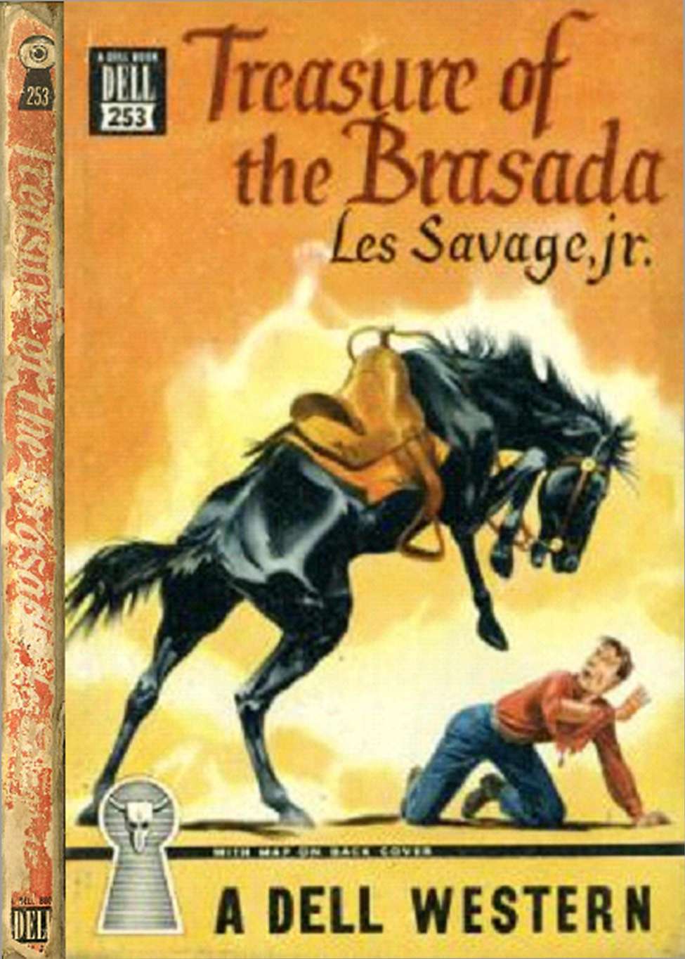 Book Cover For Treasure of the Brasada by Les Savage Jr.