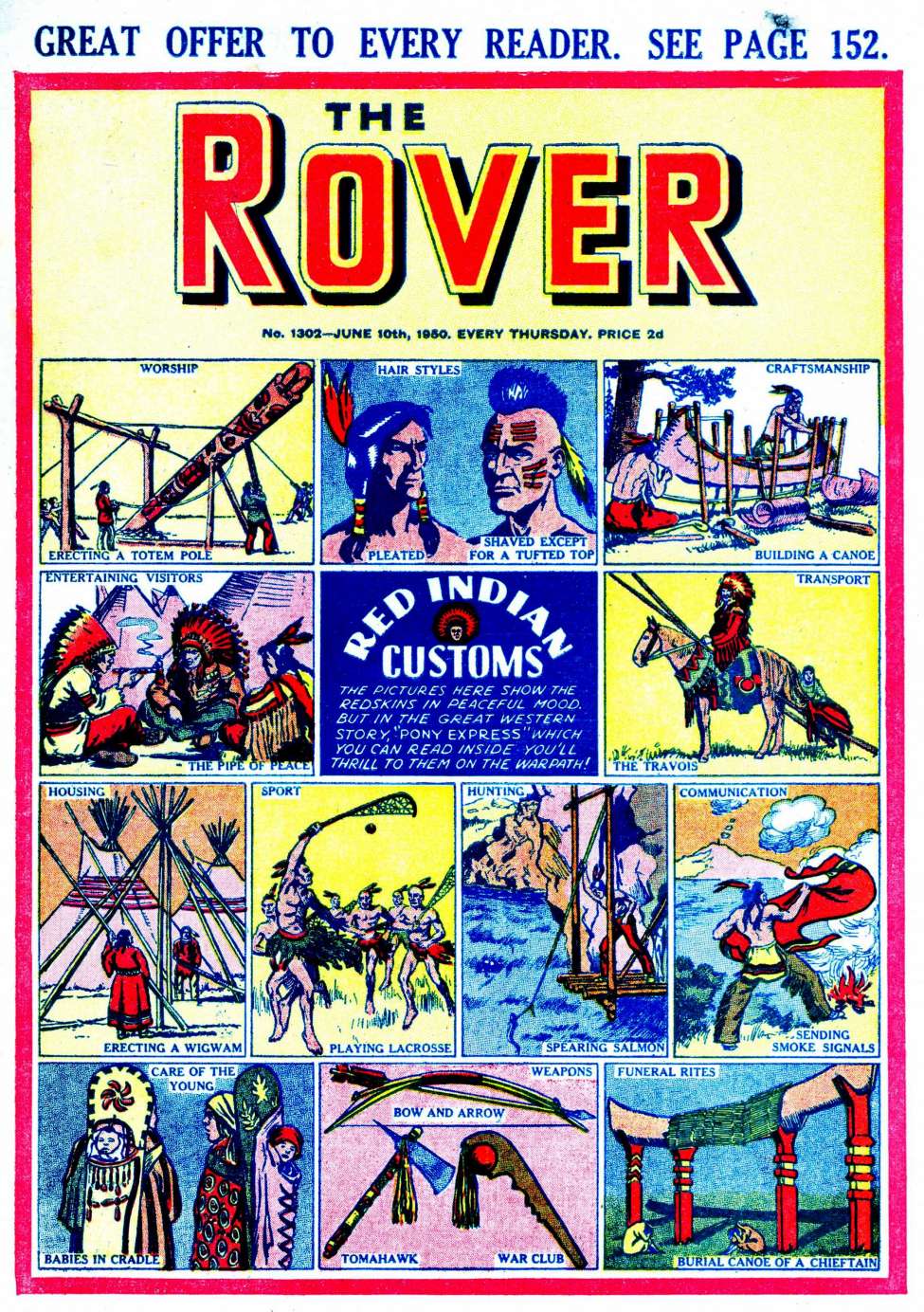 Comic Book Cover For The Rover 1302