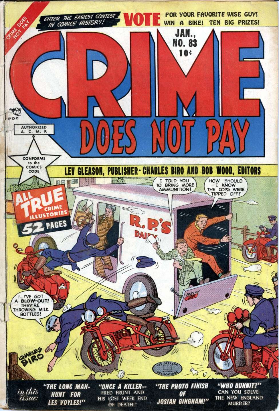 Comic Book Cover For Crime Does Not Pay 83