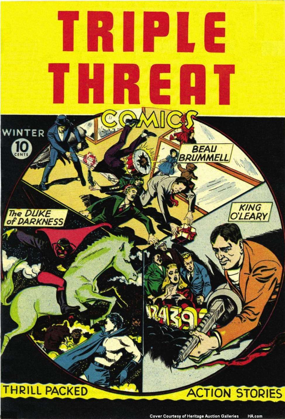 Comic Book Cover For Triple Threat