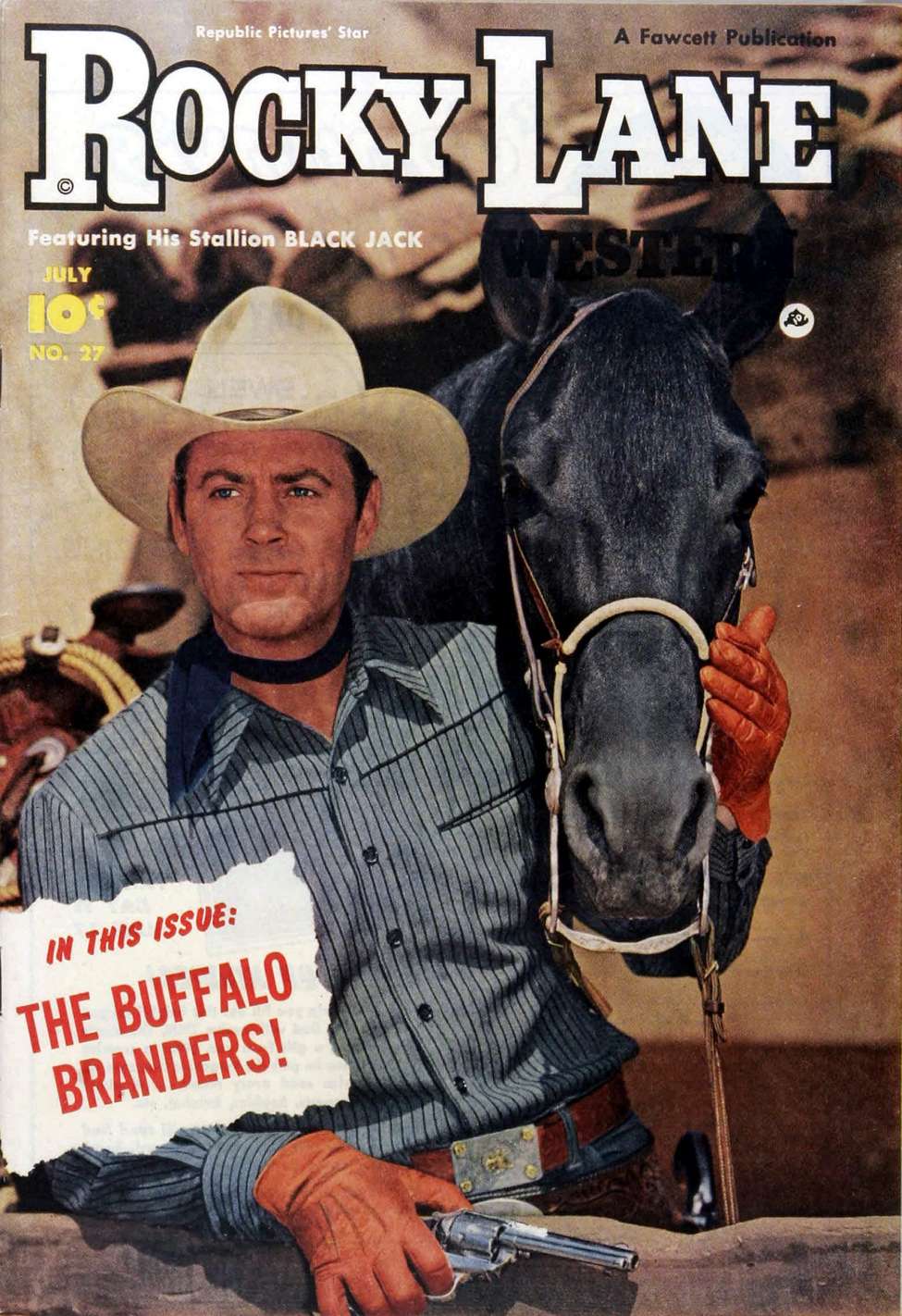 Comic Book Cover For Rocky Lane Western 27
