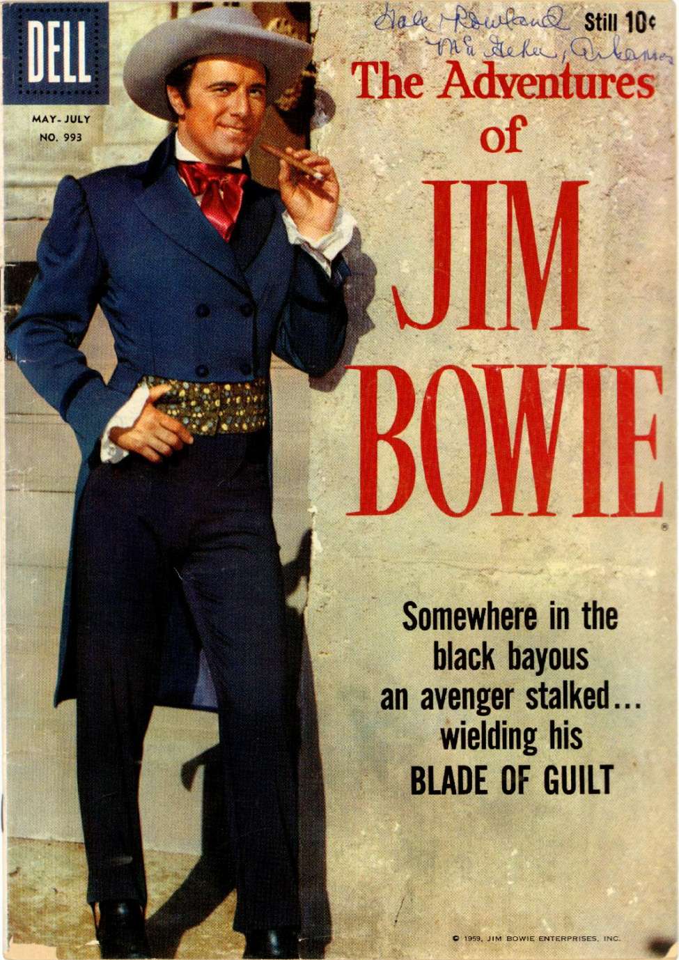 Comic Book Cover For 0993 - The Adventures of Jim Bowie
