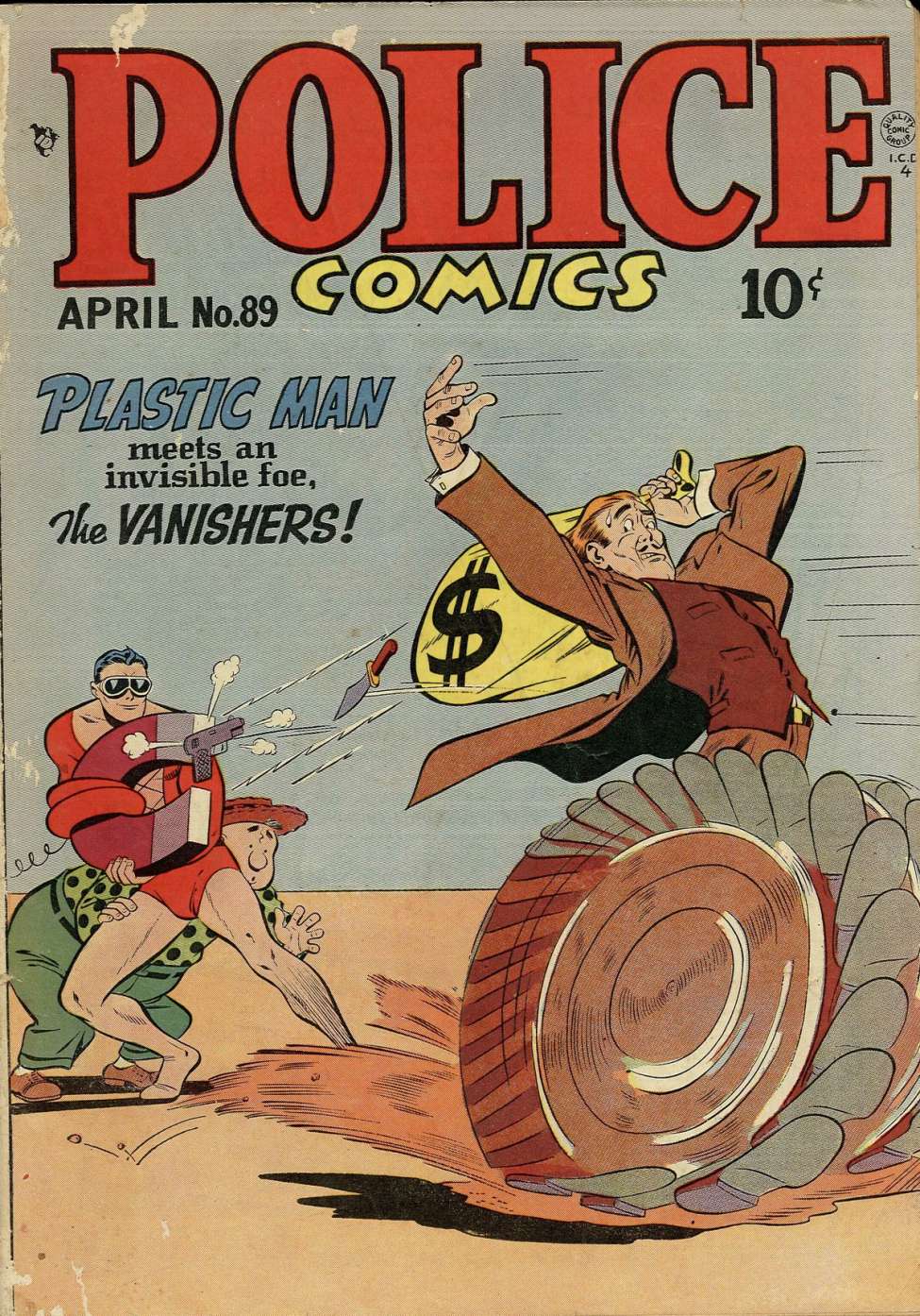Comic Book Cover For Police Comics 89
